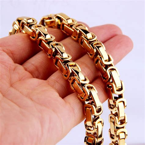 steel box chains for women